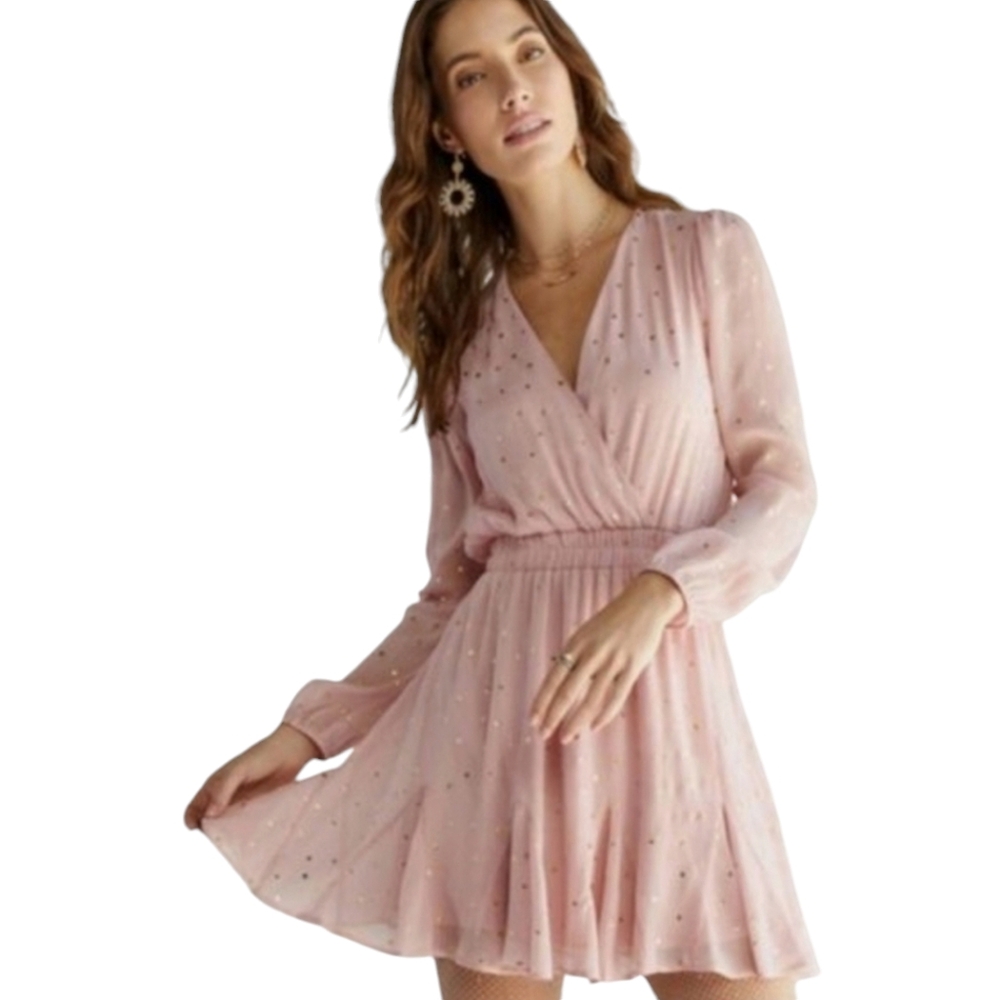 Altar'd‎ State romantic flouncy pale pink minidress size small